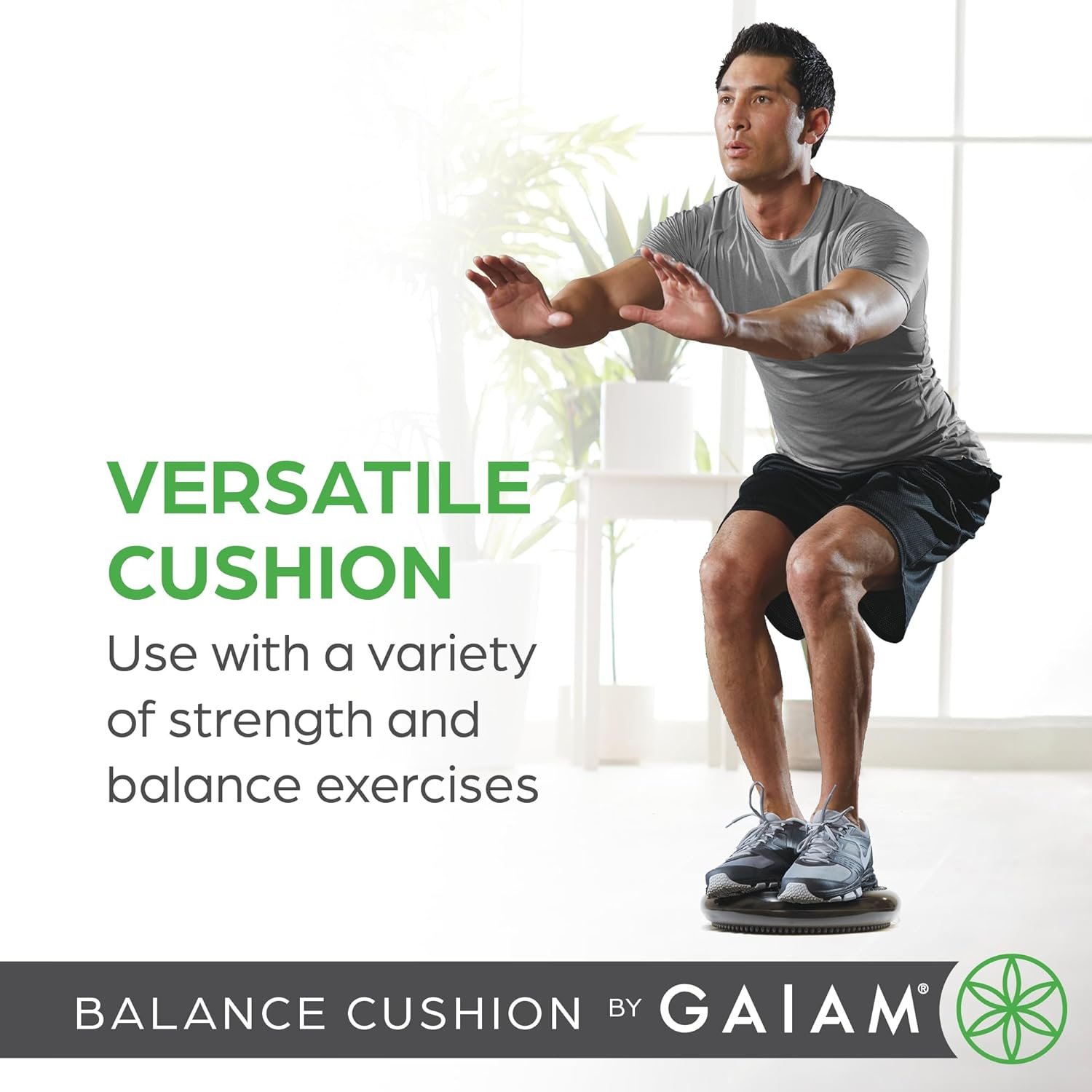 Gaiam Balance Disc Wobble Cushion Stability Core Trainer for Home or Office Desk Chair & Kids - Image 4