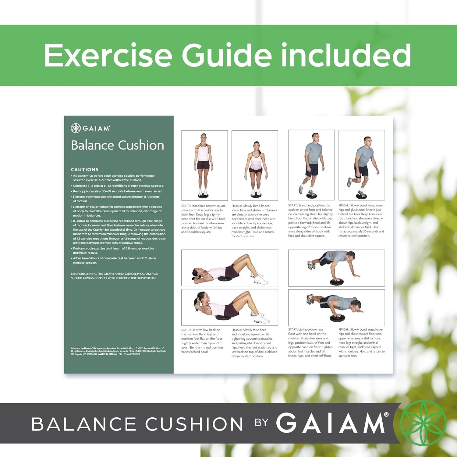 Gaiam Balance Disc Wobble Cushion Stability Core Trainer for Home or Office Desk Chair & Kids - Image 7