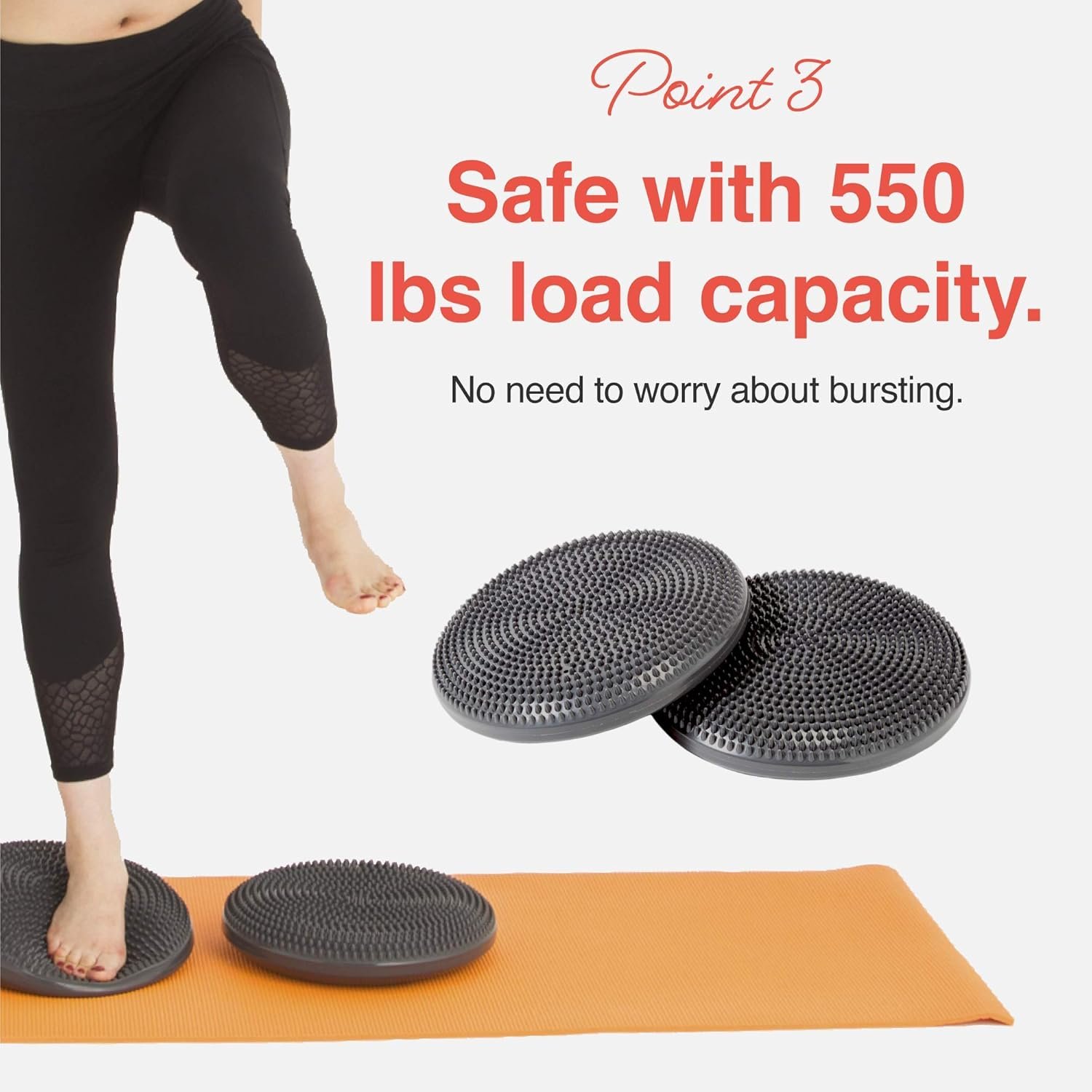 Primasole Balance disc 1 PC Comes with an air Pump Exercise Disk for Stability Workout - Image 5
