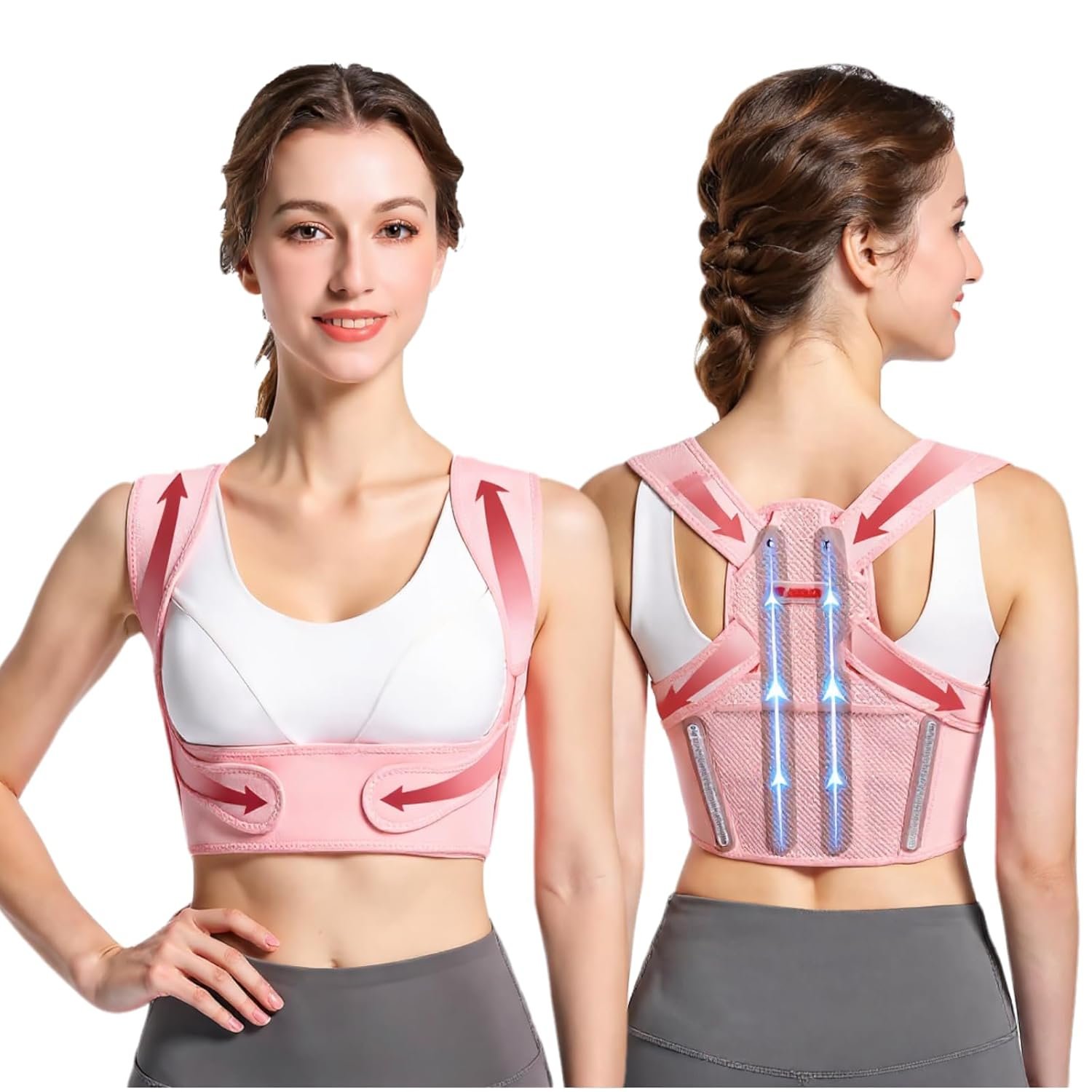 Back Posture Corrector for Women - Adjustable Lightweight Back Brace Posture Corrector Bras for Neck - Image 2
