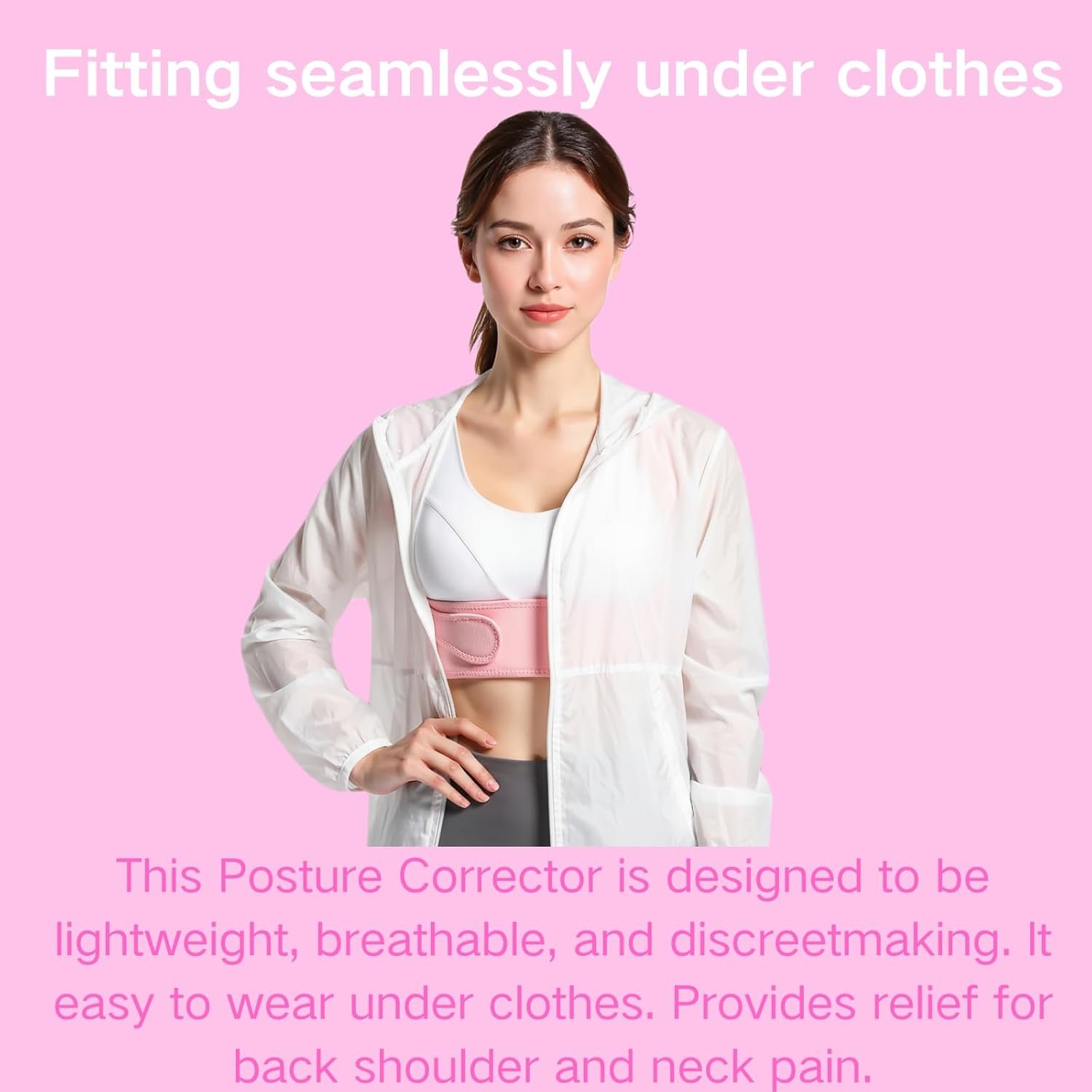 Back Posture Corrector for Women - Adjustable Lightweight Back Brace Posture Corrector Bras for Neck - Image 6