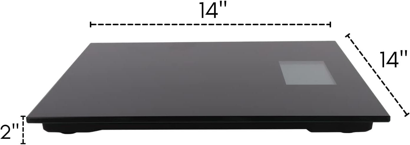 500 lb Extra-Wide Digital Bathroom Scale - Talking Weight Scale with Large LCD Display - Wide - Image 8