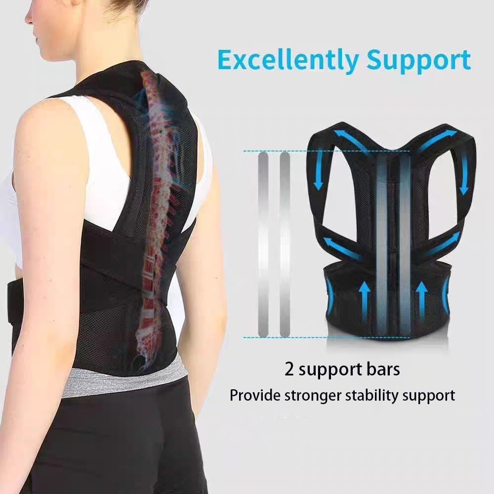 Posture Corrector for Women and Men,for Preventing Hunchback Upper Back Brace, Adjustable Back - Image 6