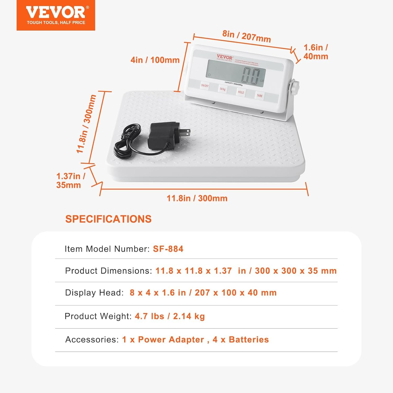 VEVOR Portable Medical Scale, Professional Physician Scale for Weighing - with Anti-Slip Platform, 2 - Image 8