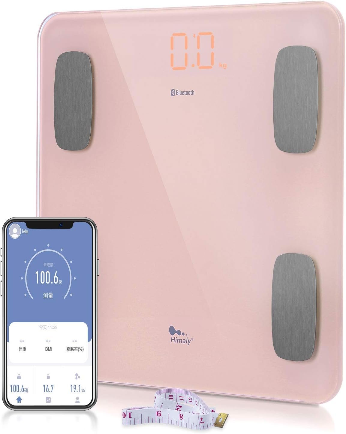 himaly Body Fat Scale, Smart BMI Scale Digital Bathroom Wireless Weight Scale, Body Monitor Health - Image 2