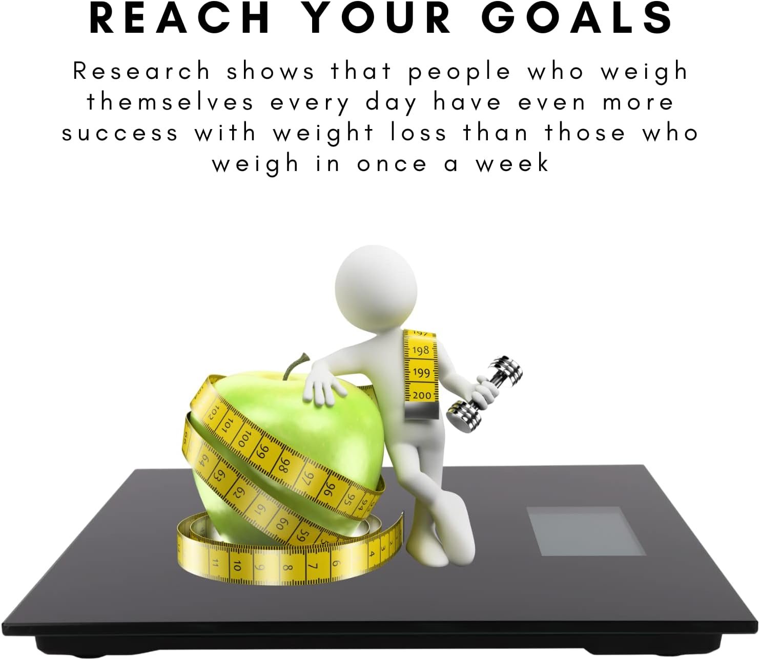 500 lb Extra-Wide Digital Bathroom Scale - Talking Weight Scale with Large LCD Display - Wide - Image 7