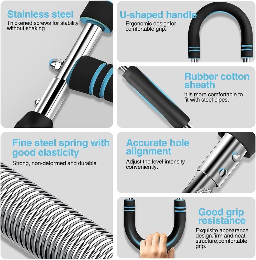 Adjustable U-Shaped Arm Strength Trainer – Portable 2-Level Resistance Band for Forearm, Biceps & - Image 7