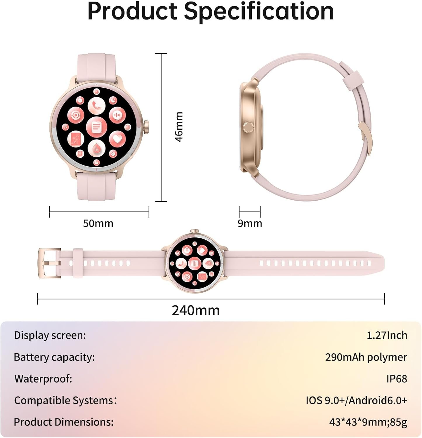 Smart Watch for Men Women(Answer/Make Calls), Smartwatch Built-in AI Voice, 1.27" HD Fitness Tracker - Image 10