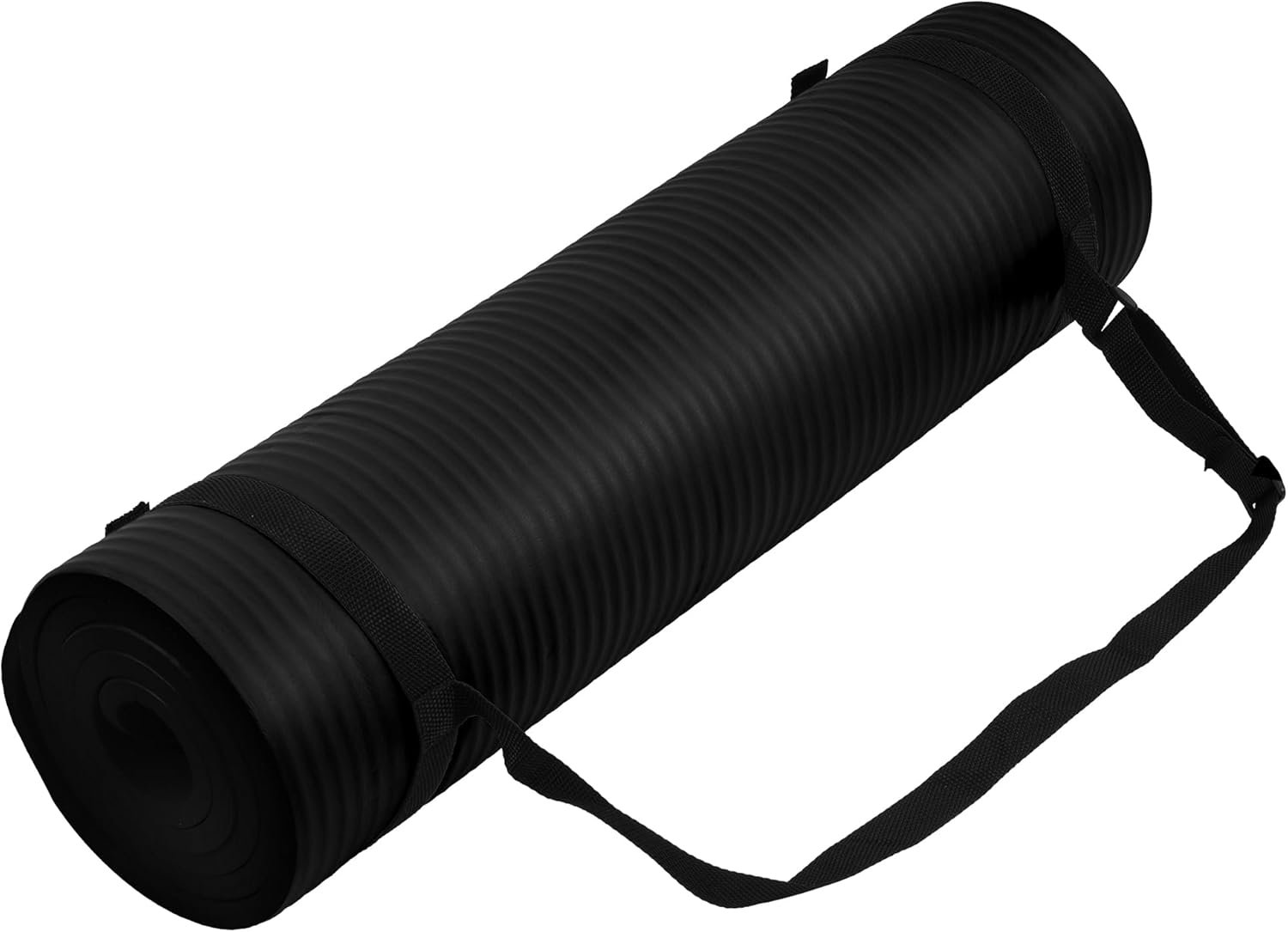 Yoga Mat, 1/2-Inch Extra Thick High Density Exercise Mat, Anti-Tear Exercise Yoga Mat with Carrying - Image 2