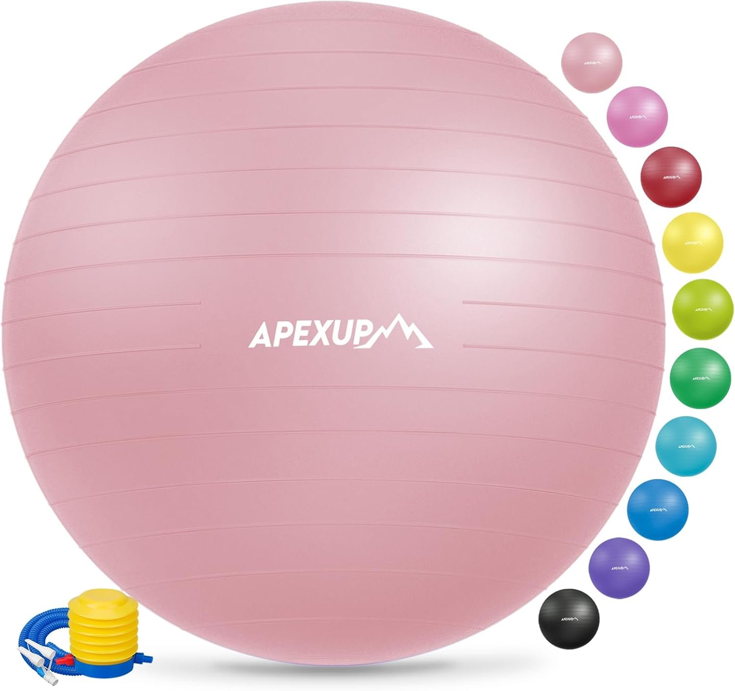 APEXUP Yoga Ball Exercise Ball Anti Slip Heavy Duty for Fitness, Balance & Core Workout - Image 2