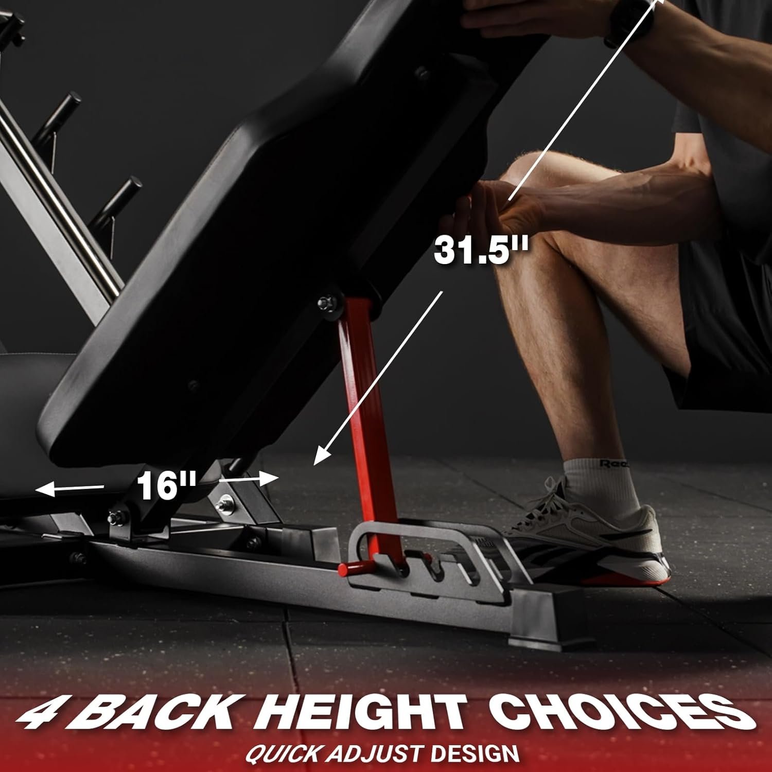 Mikolo 45 Degree Leg Press for Home Gym - Professional Lower Body Workout Machine for Fitness and - Image 5