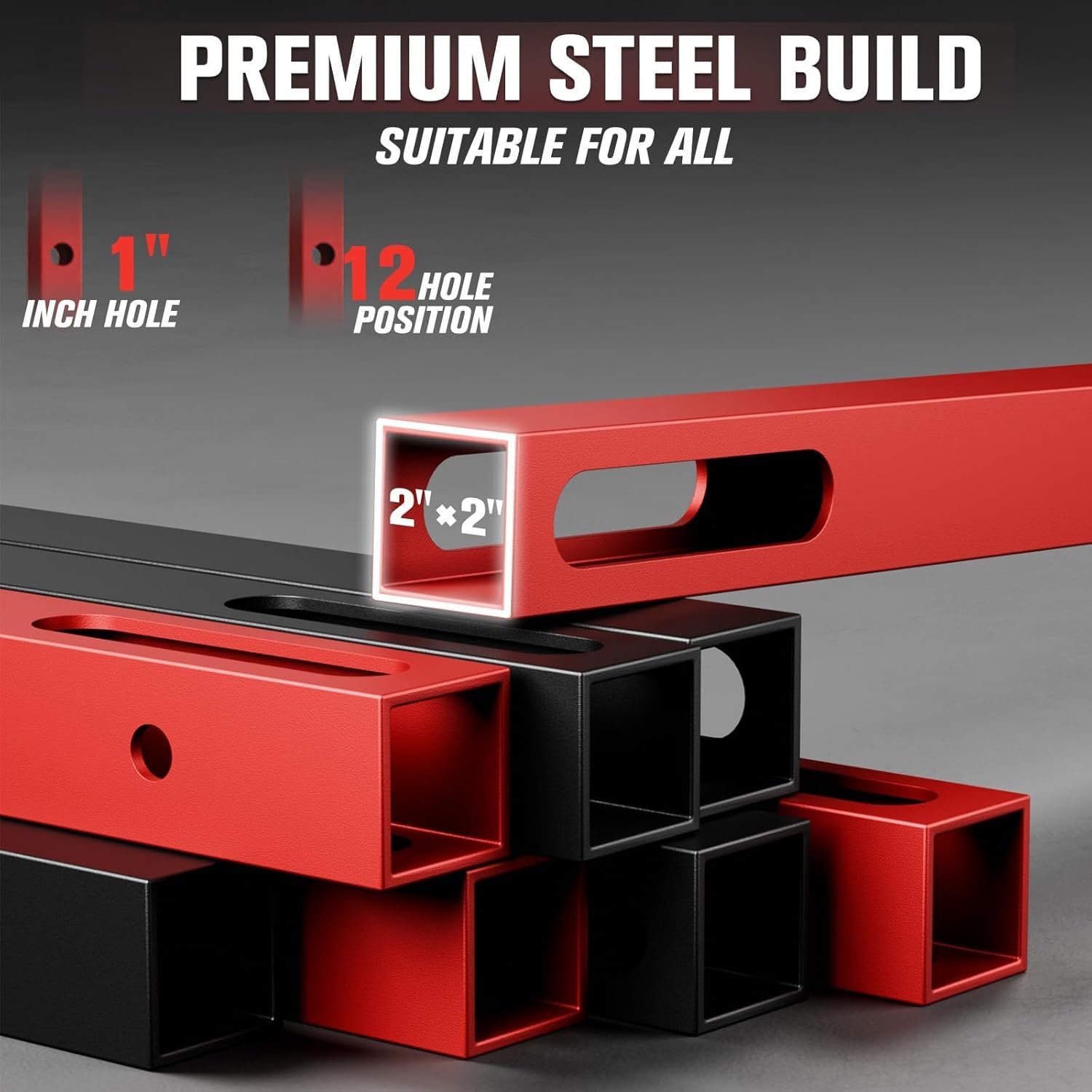 RitFit Upgraded PPC-P3 Power Cage, 3-in-1 Home Gym with Aluminum Pulley System, 1200LBS Capacity, - Image 7