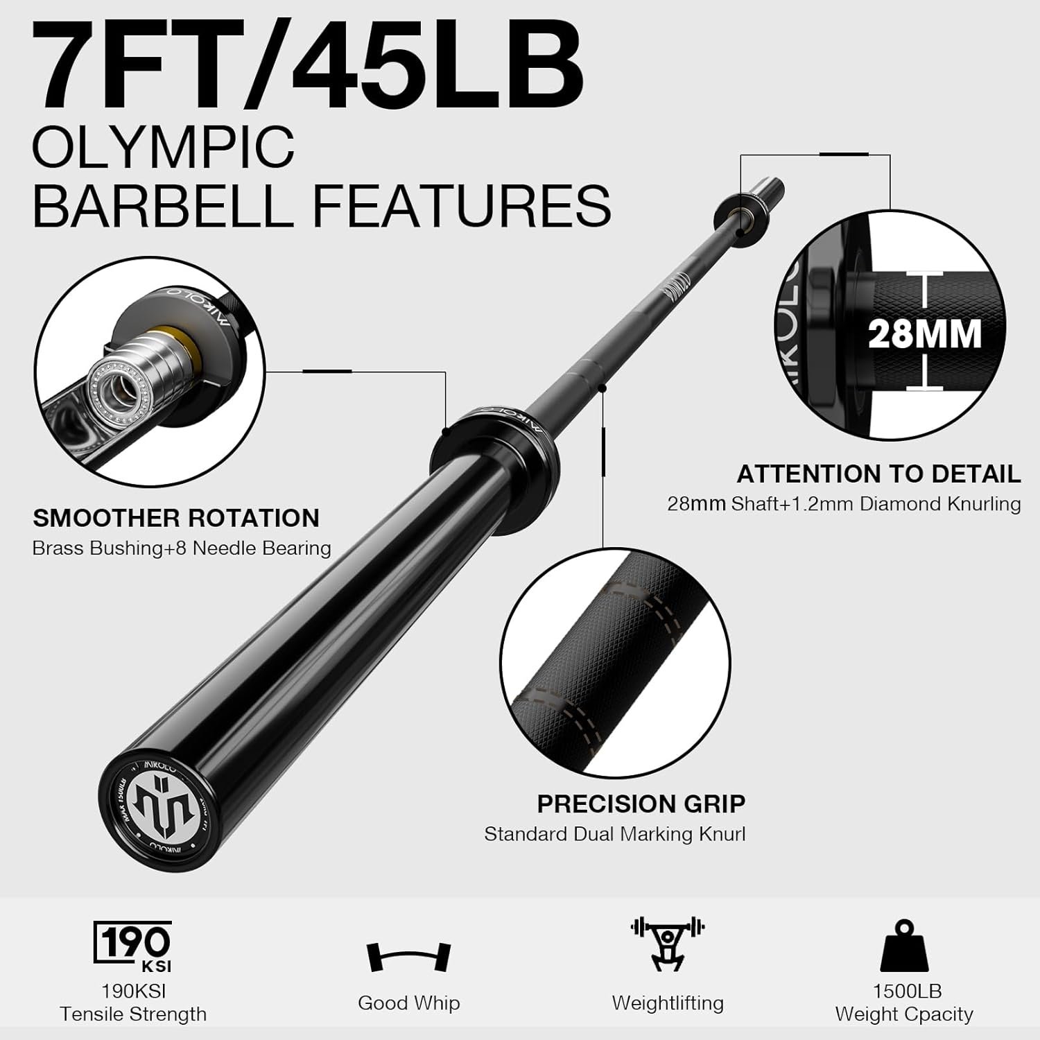 Mikolo Power Cage, 2000LB Power Rack with Independent Dual Pulley System, Multi-Function Home Gym - Image 8