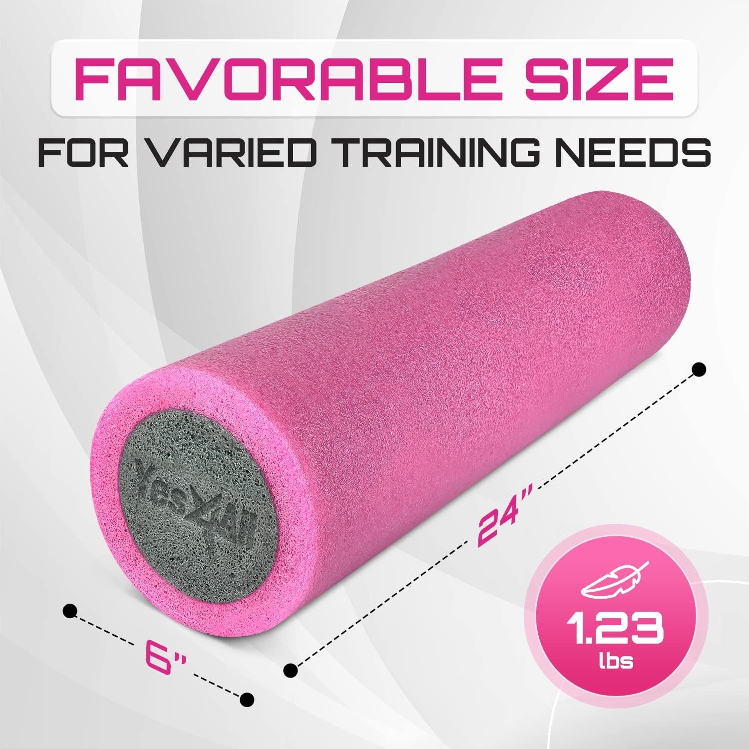 Yes4All High-Density EPP Round Back Roller Foam, Exercise Foam Roller for Yoga, Pilates & Stretching - Image 3