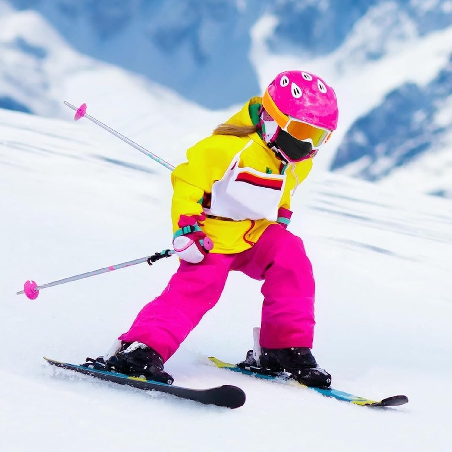 Ameceres Kids Balaclava Ski Mask Cold Weather Windproof Tactical Face Mask Winter for Skiing - Image 9