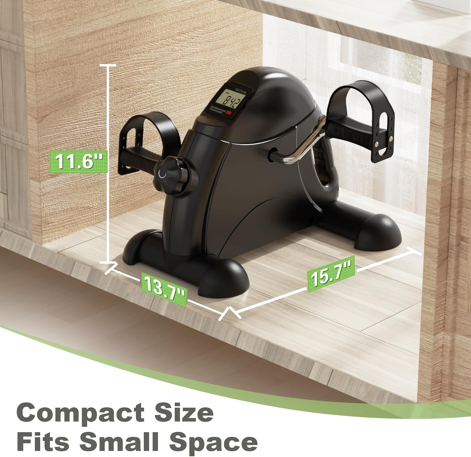 FEIERDUN Mini Exercise Bike, Under Desk Bike Pedal Exerciser for Arm/Leg Exercise, Adjustable - Image 8