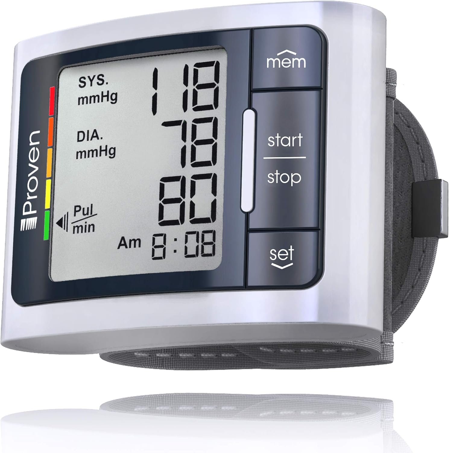 iProven Wrist Blood Pressure Monitor for Home Use – Heart Rate Display, Large Wrist Cuff, LCD - Image 2