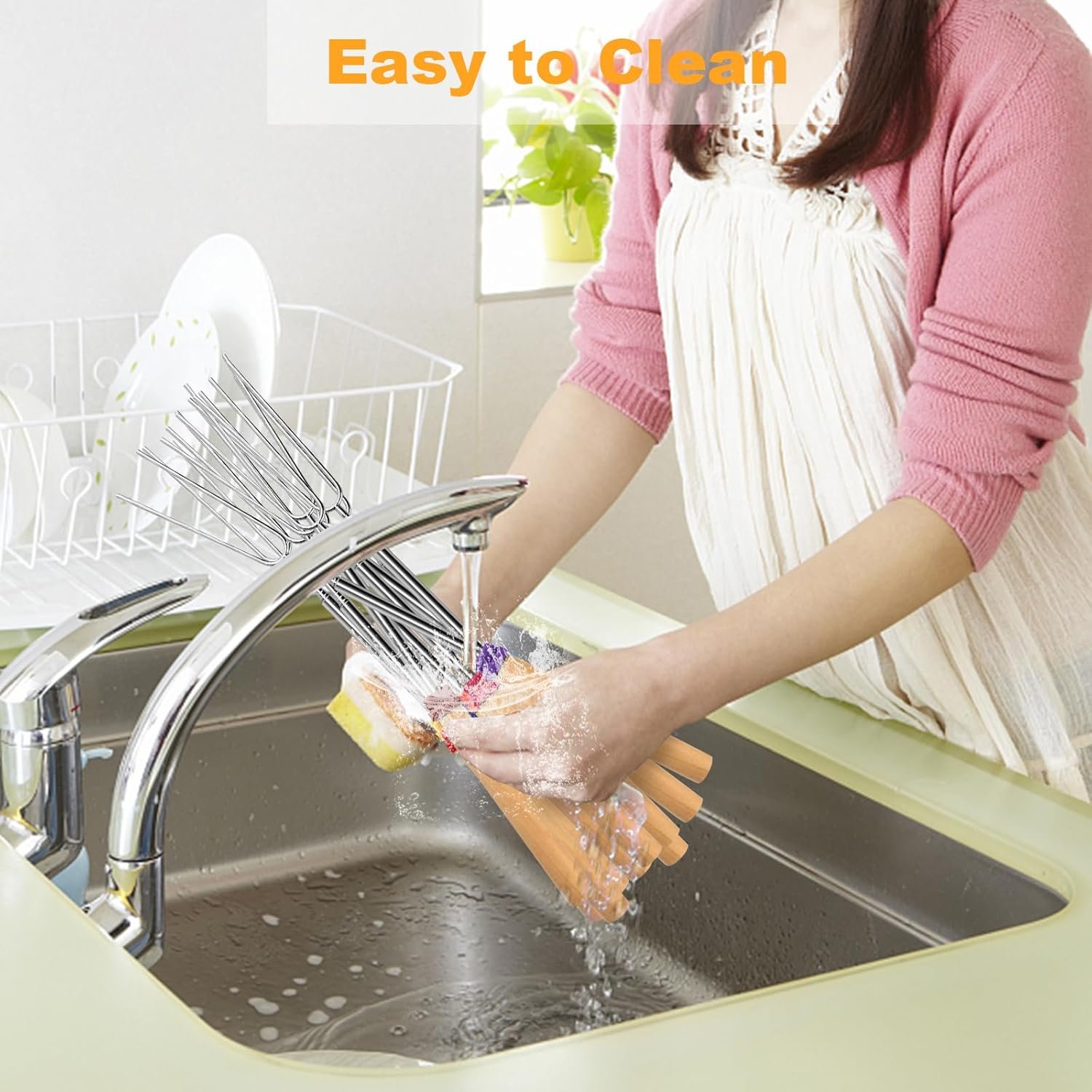 5 Pcs Marshmallow Roasting Sticks for Fire Pit Long 32Inch, Smores Sticks Skewers, Smores Kit for - Image 5