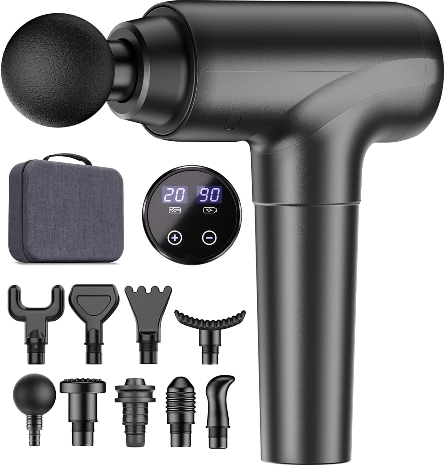 cotsoco Massage Gun, Muscle Massage Gun Deep Tissue Back Massager for Pain Relief, 20 Speeds - Image 2