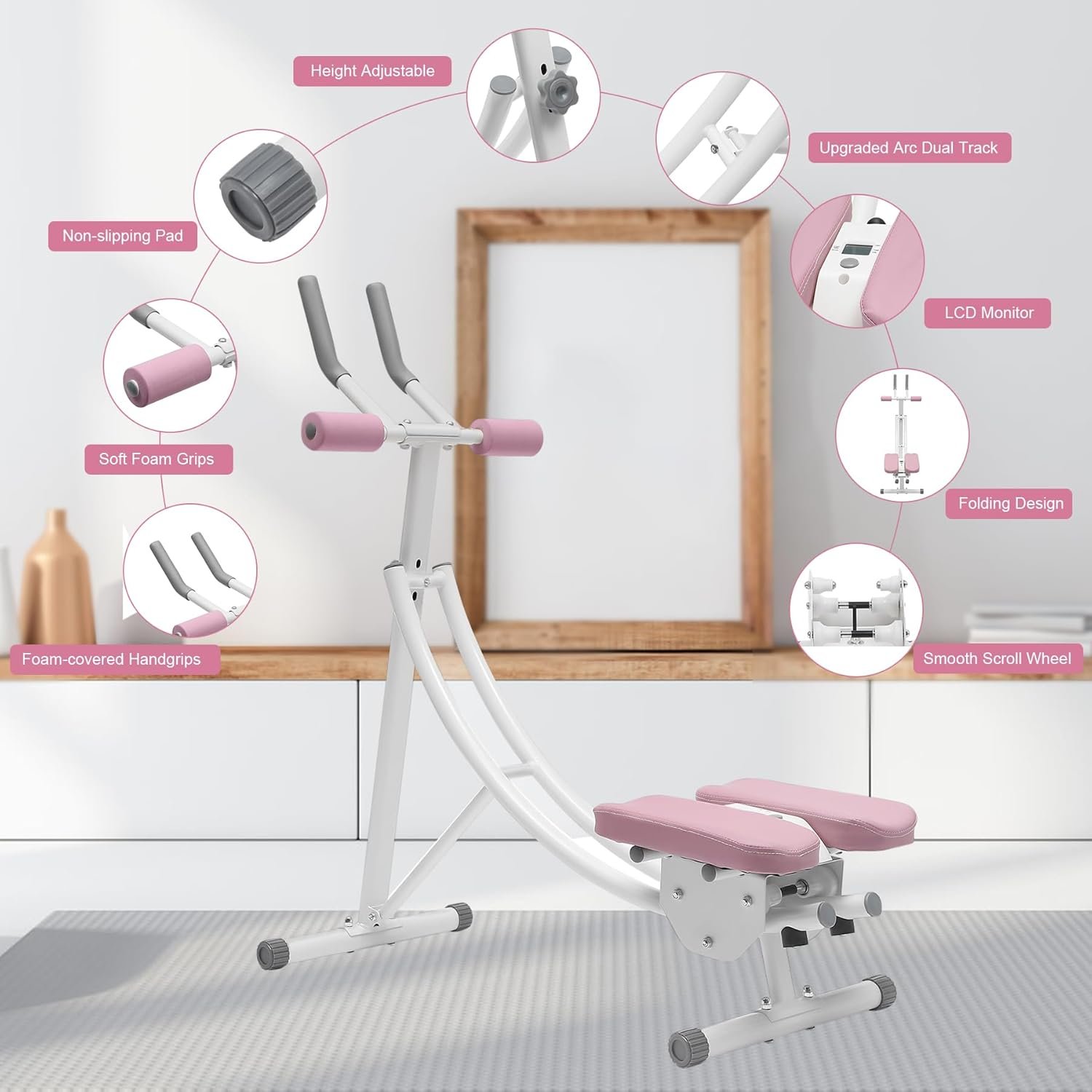 Ab Machine, AB Workout Equipment for Abdominal Exercise and Strength Training, Adjustable 3-Gear Ab - Image 6