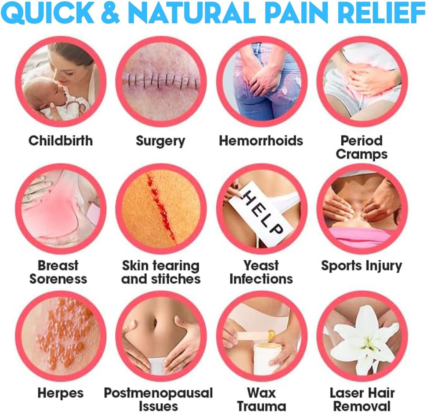 2 PCS Reusable Perineal Cooling Pad, Hemorrhoid and Perineal Ice Packs, Postpartum and Hemorrhoid - Image 4