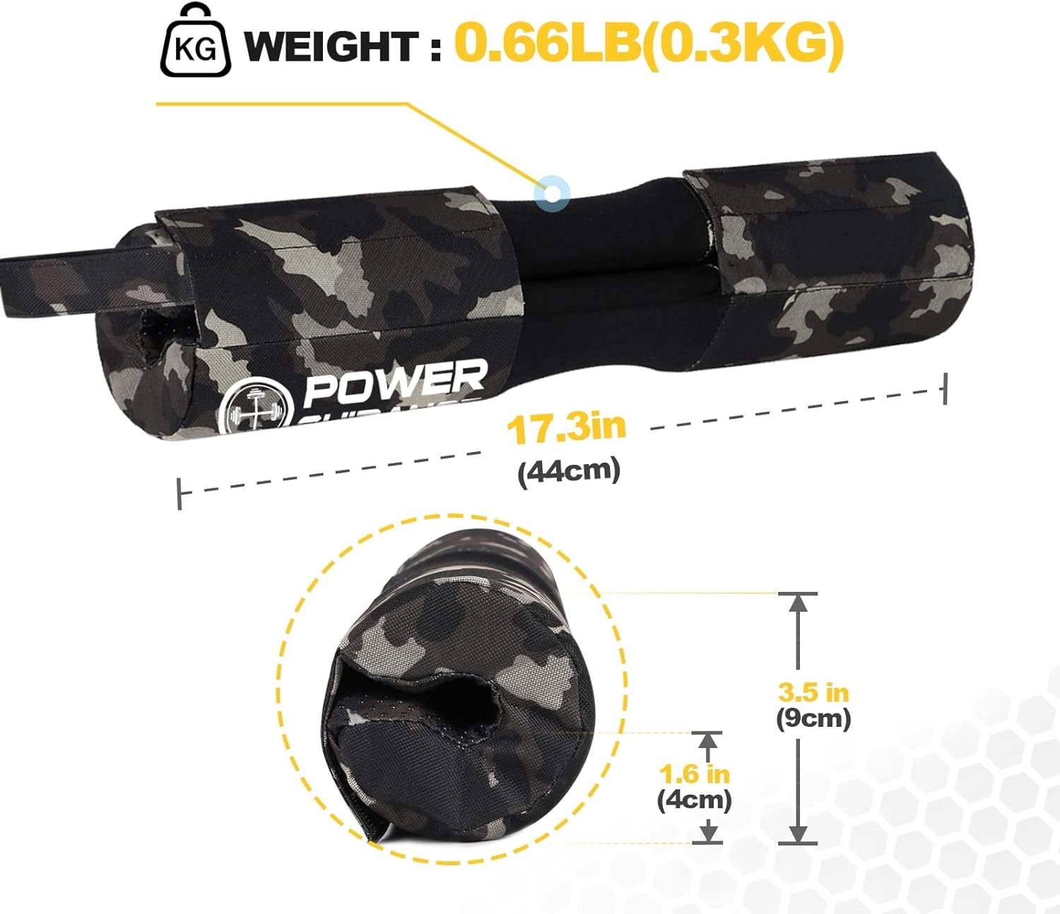 POWER GUIDANCE Barbell Squat Pad - Neck & Shoulder Protective Pad Anti-Skid Points for Squats, - Image 6