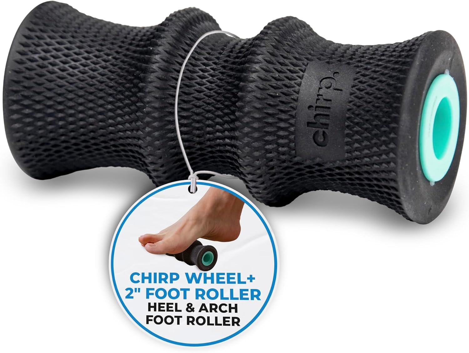 Chirp Wheel Foam Roller – Targeted Back & Neck Relief, Lumbar Spine Stretcher, Spinal Decompression - Image 2