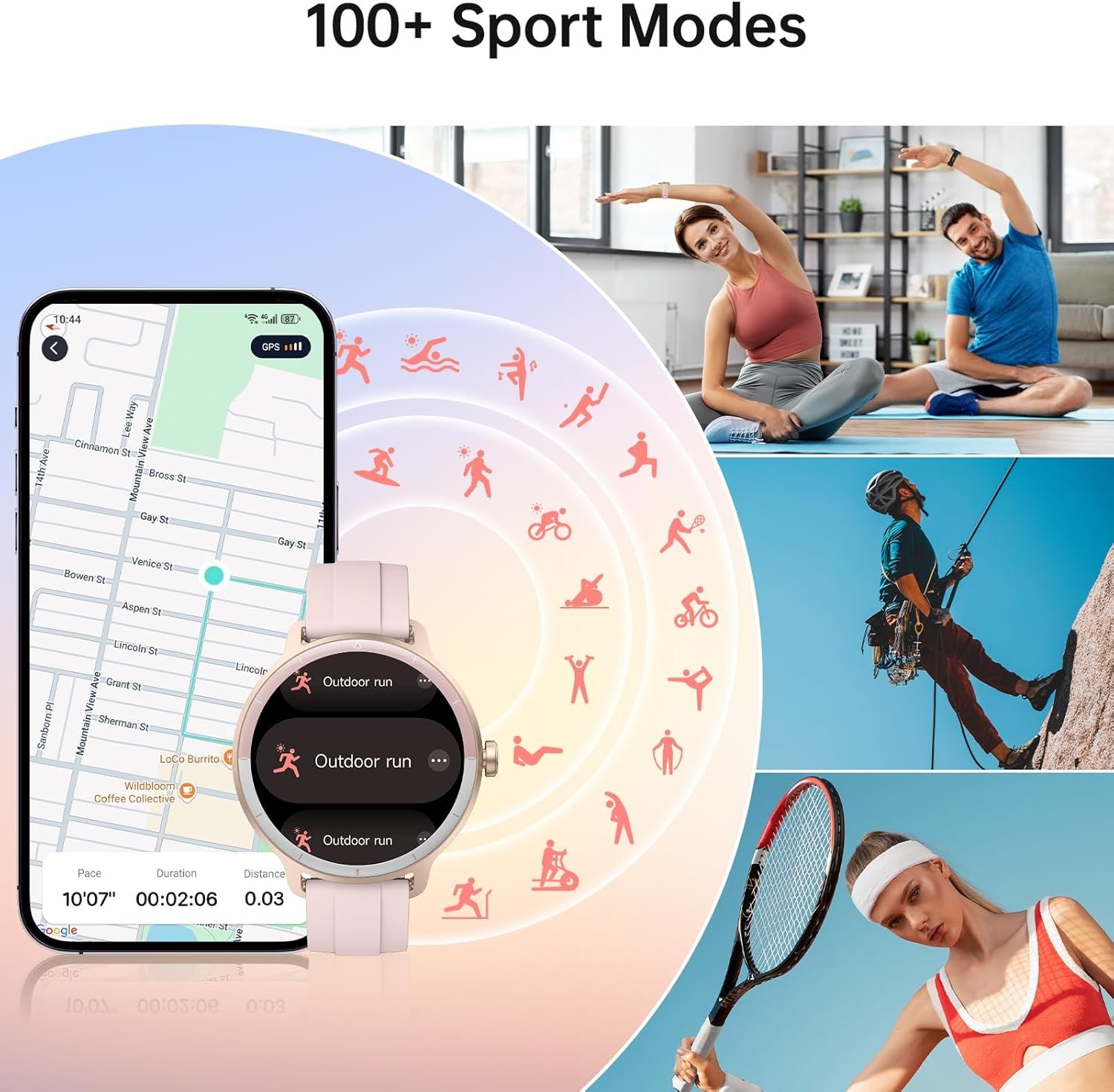 Smart Watch for Men Women(Answer/Make Calls), Smartwatch Built-in AI Voice, 1.27" HD Fitness Tracker - Image 6