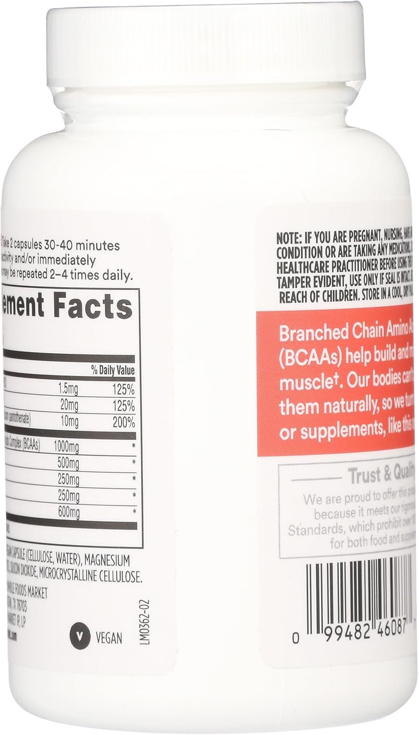 Whole Foods Market, BCAA Complex, 60 Count - Image 3