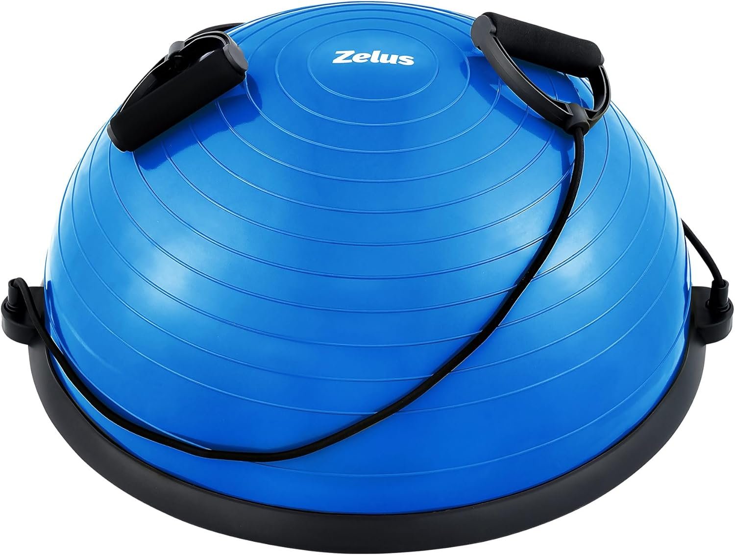 ZELUS Balance Ball Trainer with Resistance Bands and Foot Pump, Inflatable Yoga Ball for Home Gym - Image 2