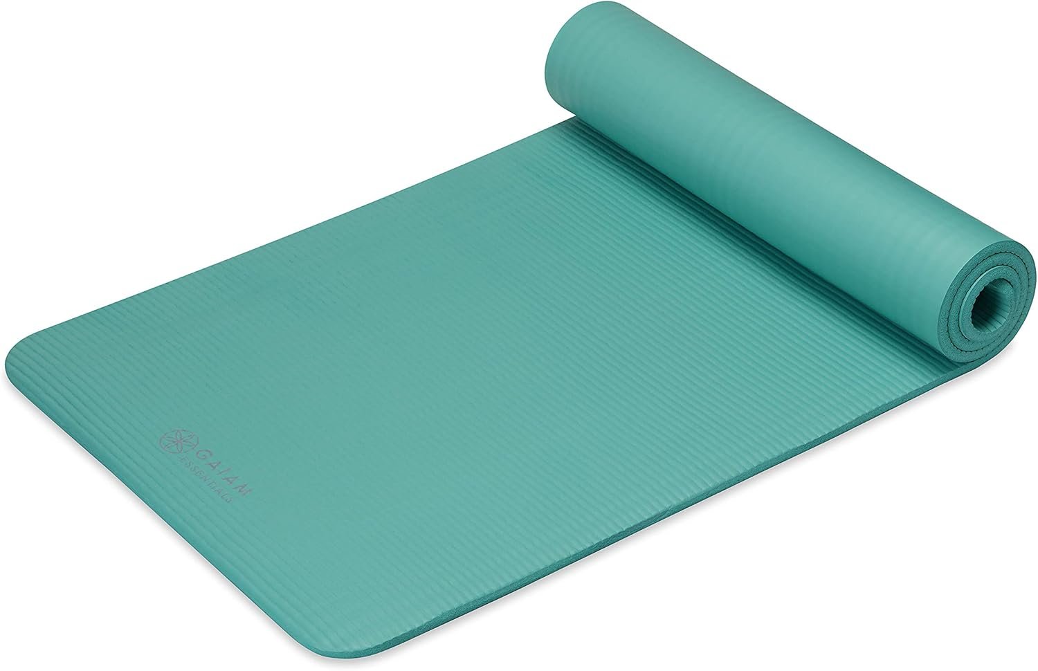 Gaiam Essentials Thick 2/5" (10mm) and Thin 1/4" (6mm) Yoga & Pilates, Fitness & Exercise Mat with - Image 9