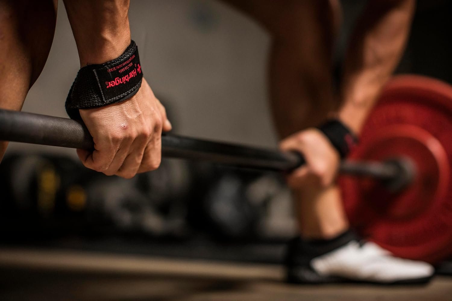 Harbinger Padded Cotton Lift Straps - Soft, Supportive Neotek Wrist Pads - 21.5" Length, 1.5" Width - Image 6