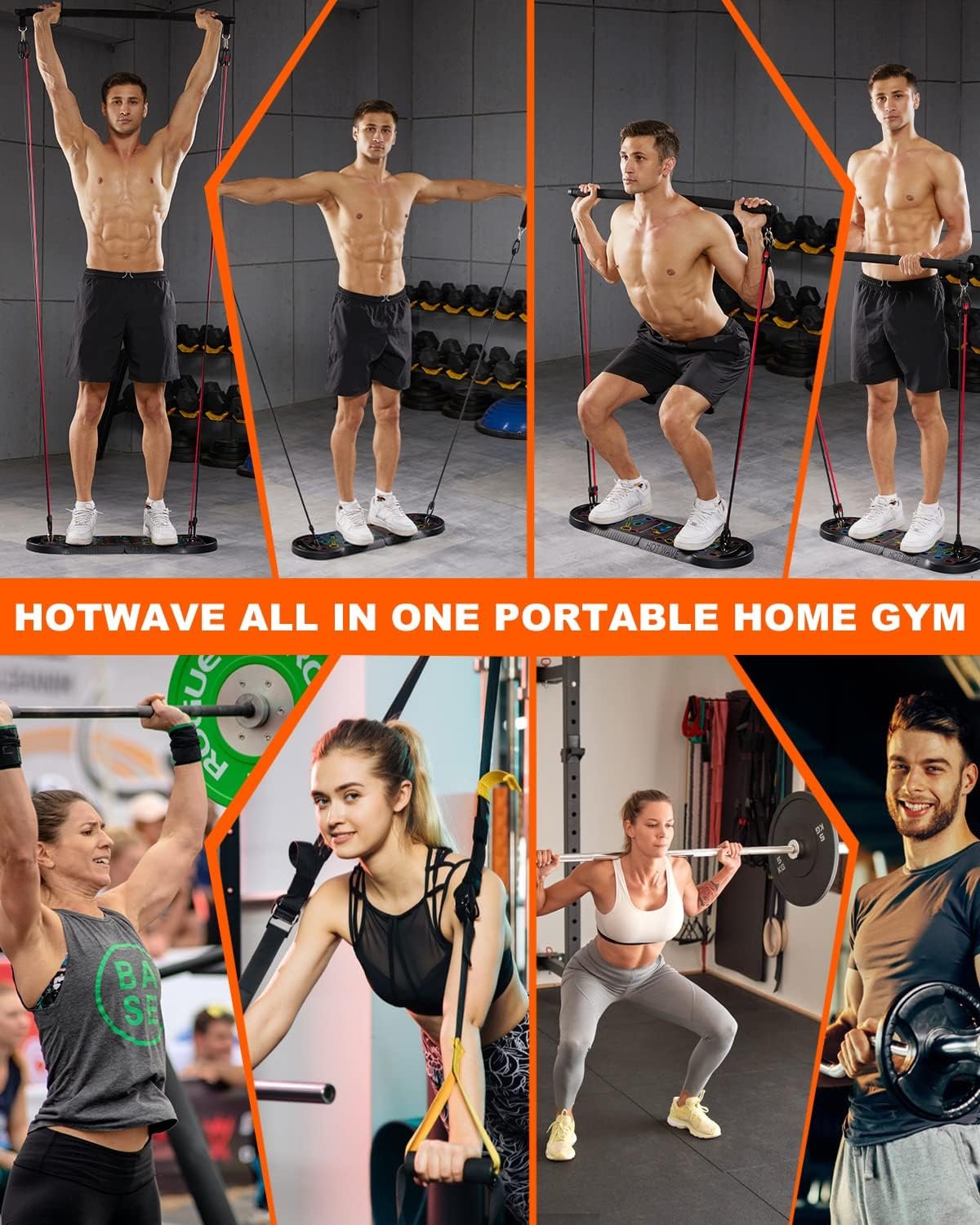HOTWAVE Push Up Board Fitness, Portable Foldable 20 in 1 Push Up Bar at Home Gym, Pushup Handles for - Image 4
