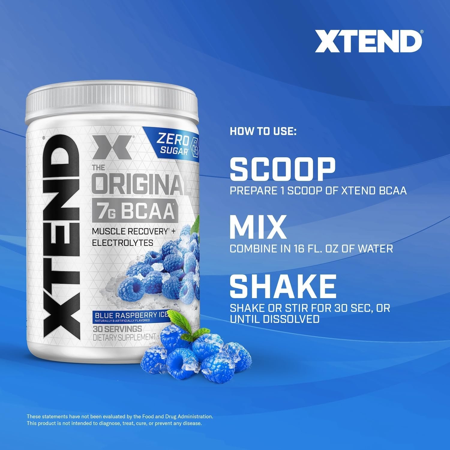 Xtend XTEND Original BCAA Powder 7g BCAA and 2.5g L-Glutamine, Sugar Free Post Workout Muscle - Image 7