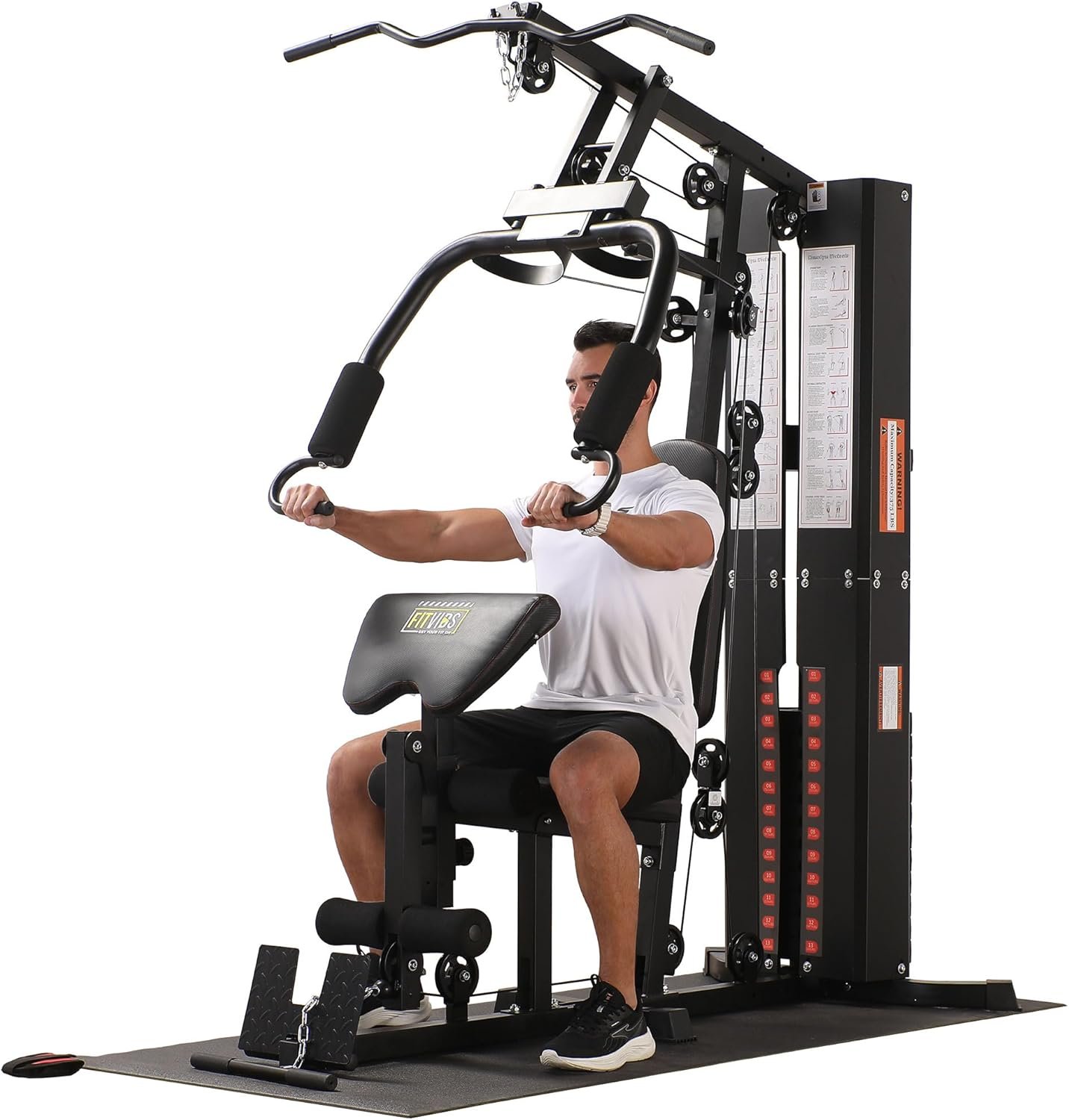 BalanceFrom Multifunctional Steel Frame Home Gym Machine with Floor Mat – Strength Training Workout - Image 2