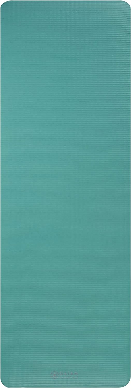 Gaiam Essentials Thick 2/5" (10mm) and Thin 1/4" (6mm) Yoga & Pilates, Fitness & Exercise Mat with - Image 11
