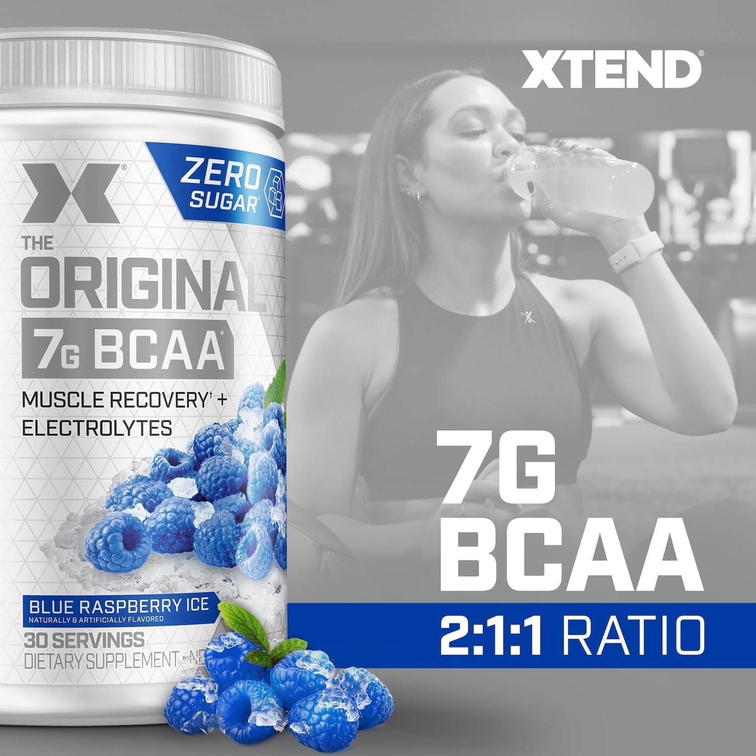Xtend XTEND Original BCAA Powder 7g BCAA and 2.5g L-Glutamine, Sugar Free Post Workout Muscle - Image 3