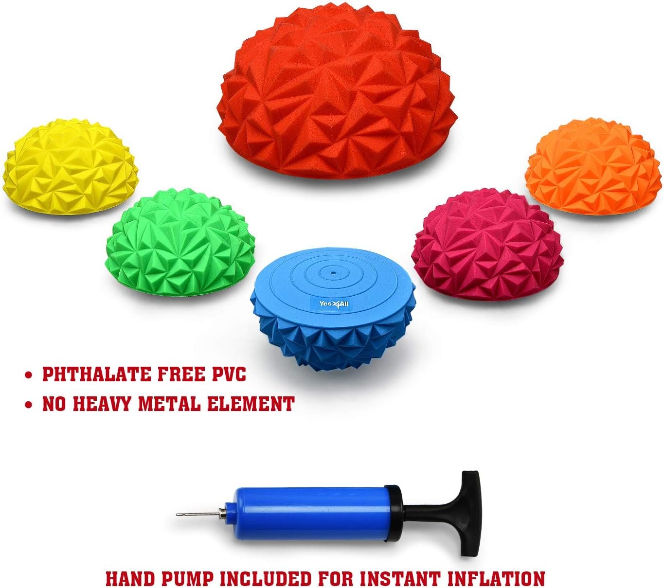 Yes4All Hedgehog Balance Pods for Exercise, Core Body Balancing, Balance Pods for Kids & Adults with - Image 5