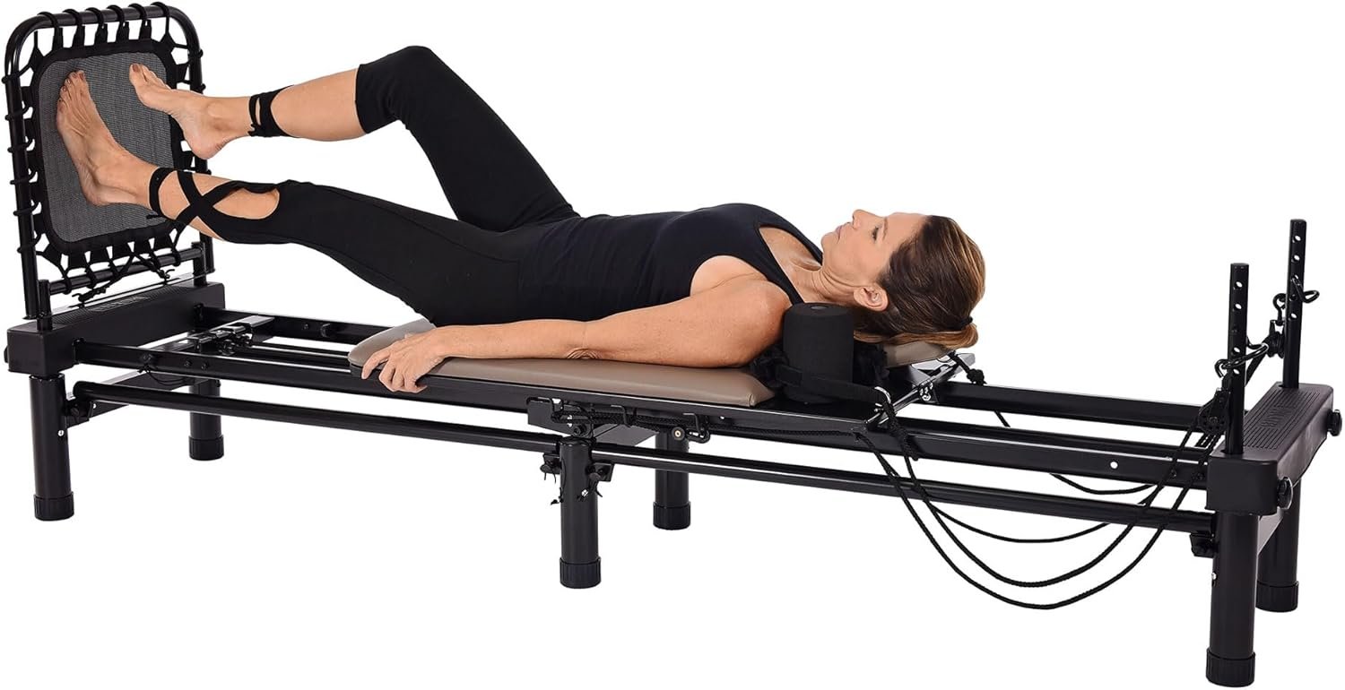 AeroPilates Reformer - Pilates Reformer Workout Machine for Home Gym - Cardio Fitness Rebounder- Up - Image 7