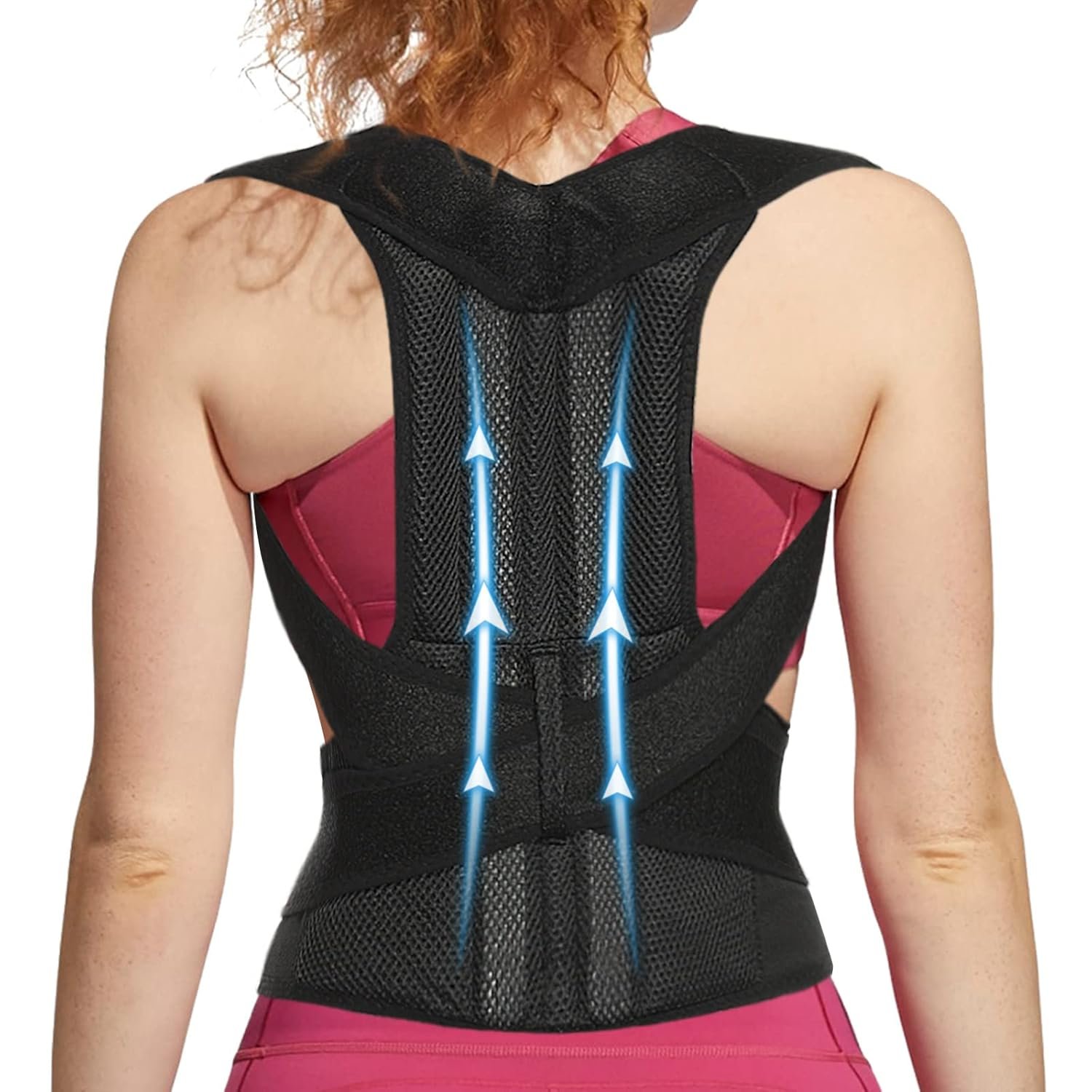 Back Brace for Women and Men Posture Corrector with Adjustable Lumbar Support - Shoulder Upper Lower - Image 2