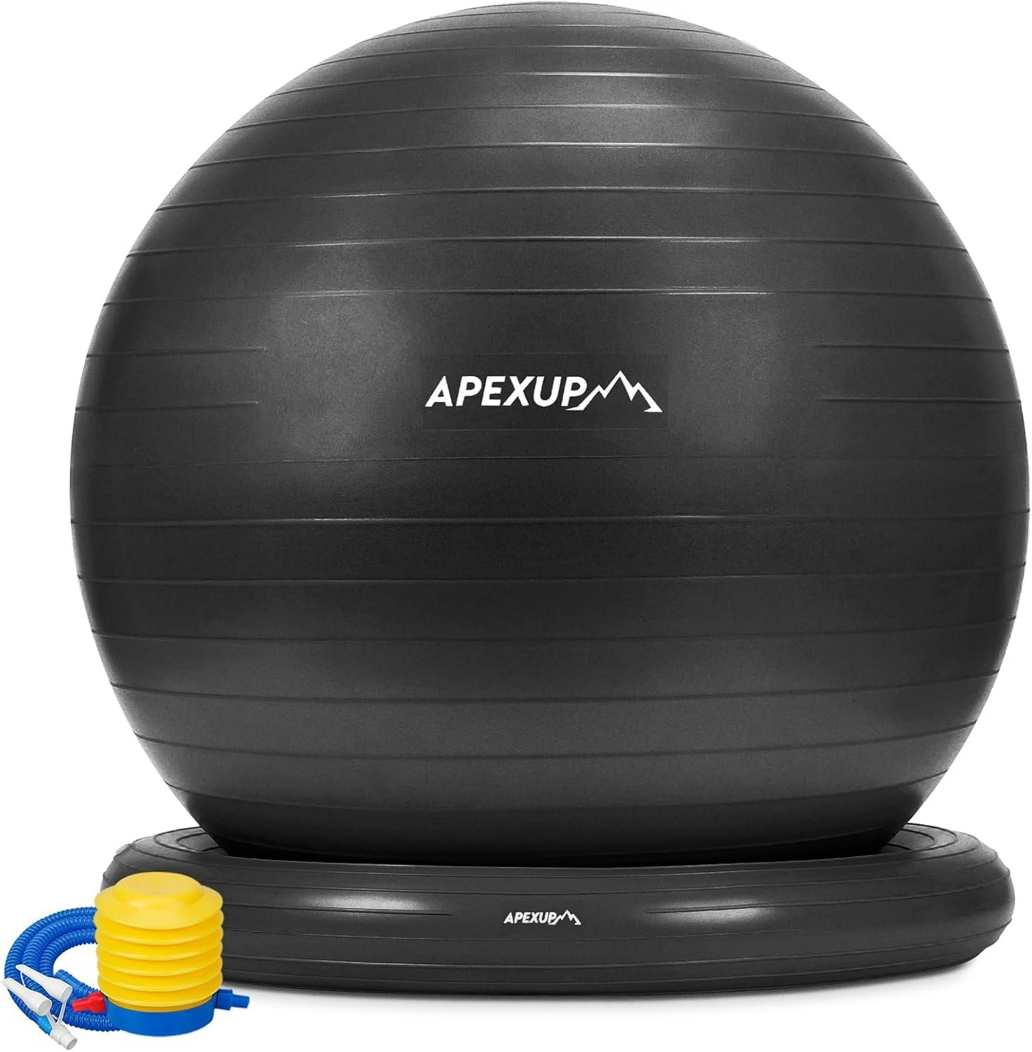 APEXUP Yoga Ball Chair, Exercise Ball Chair with Base for Office, Anti Slip Stability Ball Fitness - Image 2