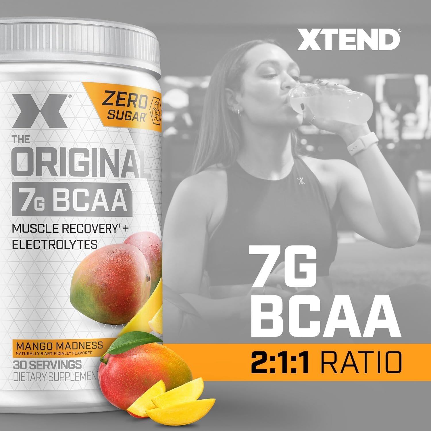 Xtend XTEND Original BCAA Powder 7g BCAA and 2.5g L-Glutamine, Sugar Free Post Workout Muscle - Image 4