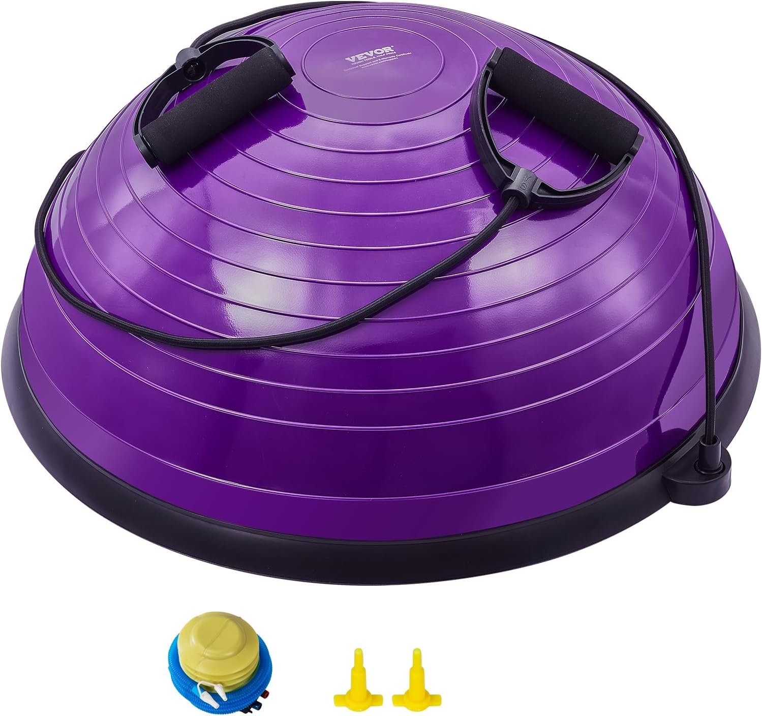 VEVOR Half Exercise Ball Trainer, 23/26 inch Balance Ball Trainer, 1500lbs Capacity Stability Ball, - Image 2