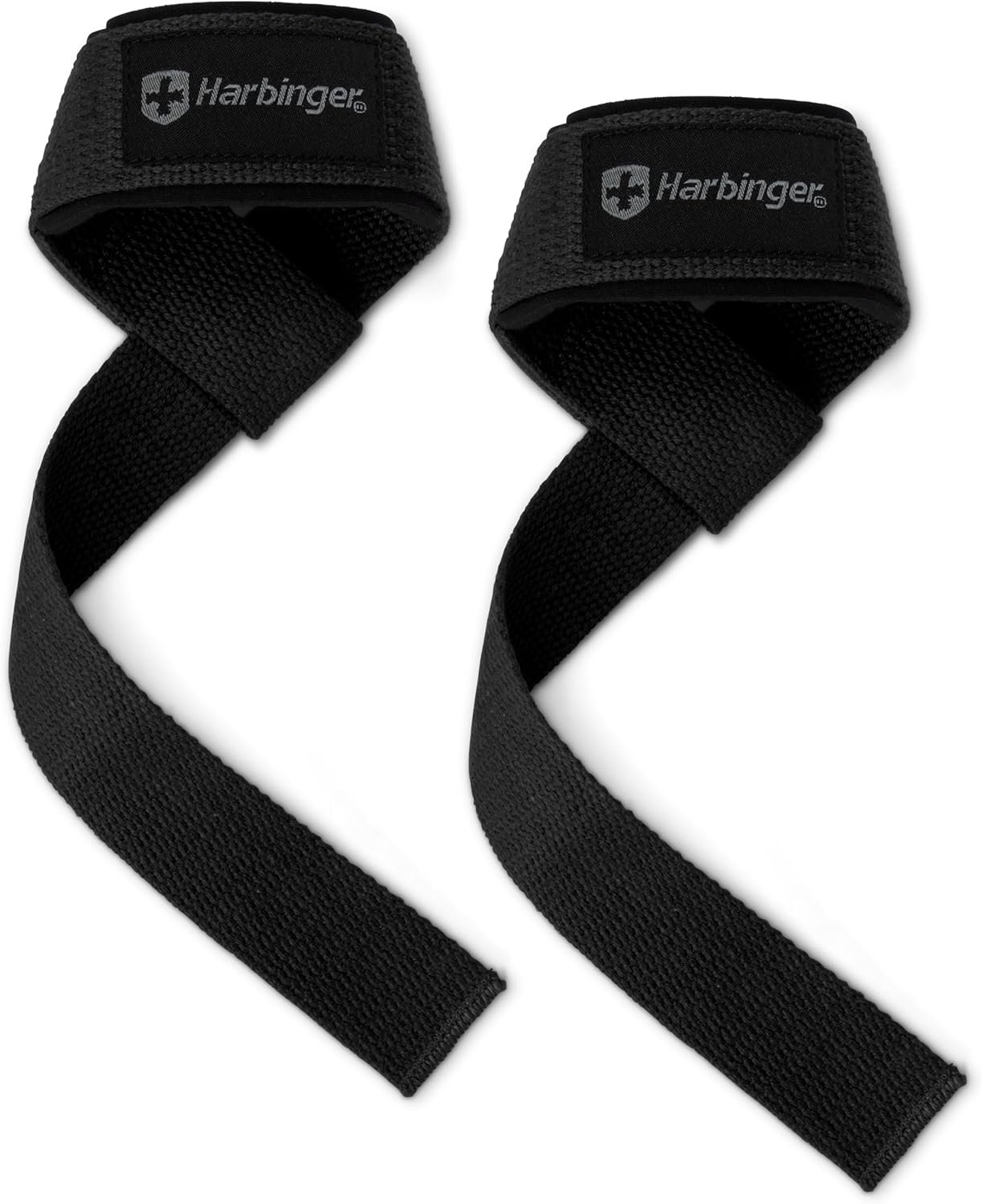 Harbinger Padded Cotton Lift Straps - Soft, Supportive Neotek Wrist Pads - 21.5" Length, 1.5" Width - Image 2