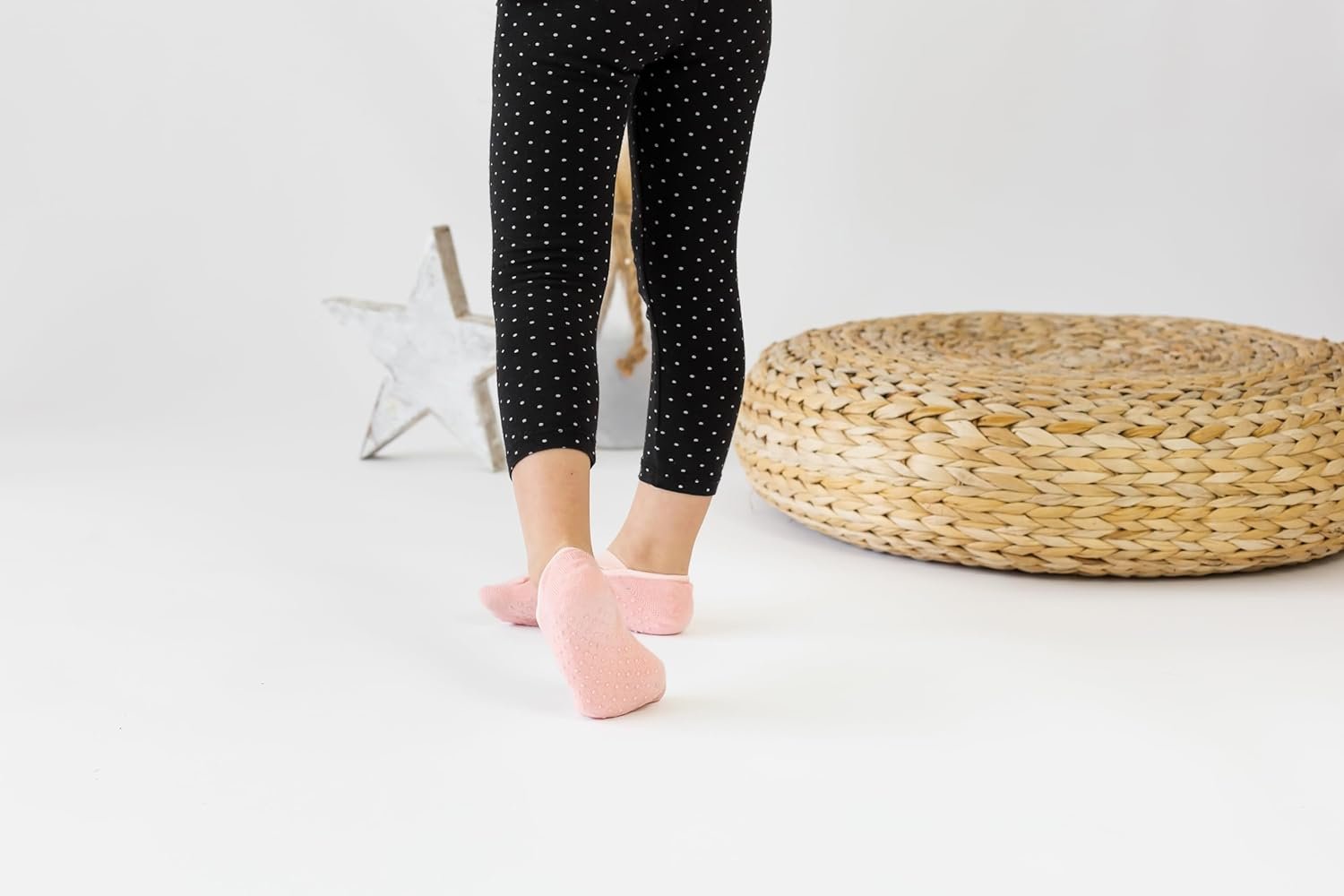 Melankoli Girls Socks 6-8 Years Old Grip Socks Pilates Yoga Dance Barre Ballet Non Slip Crew - Image 3