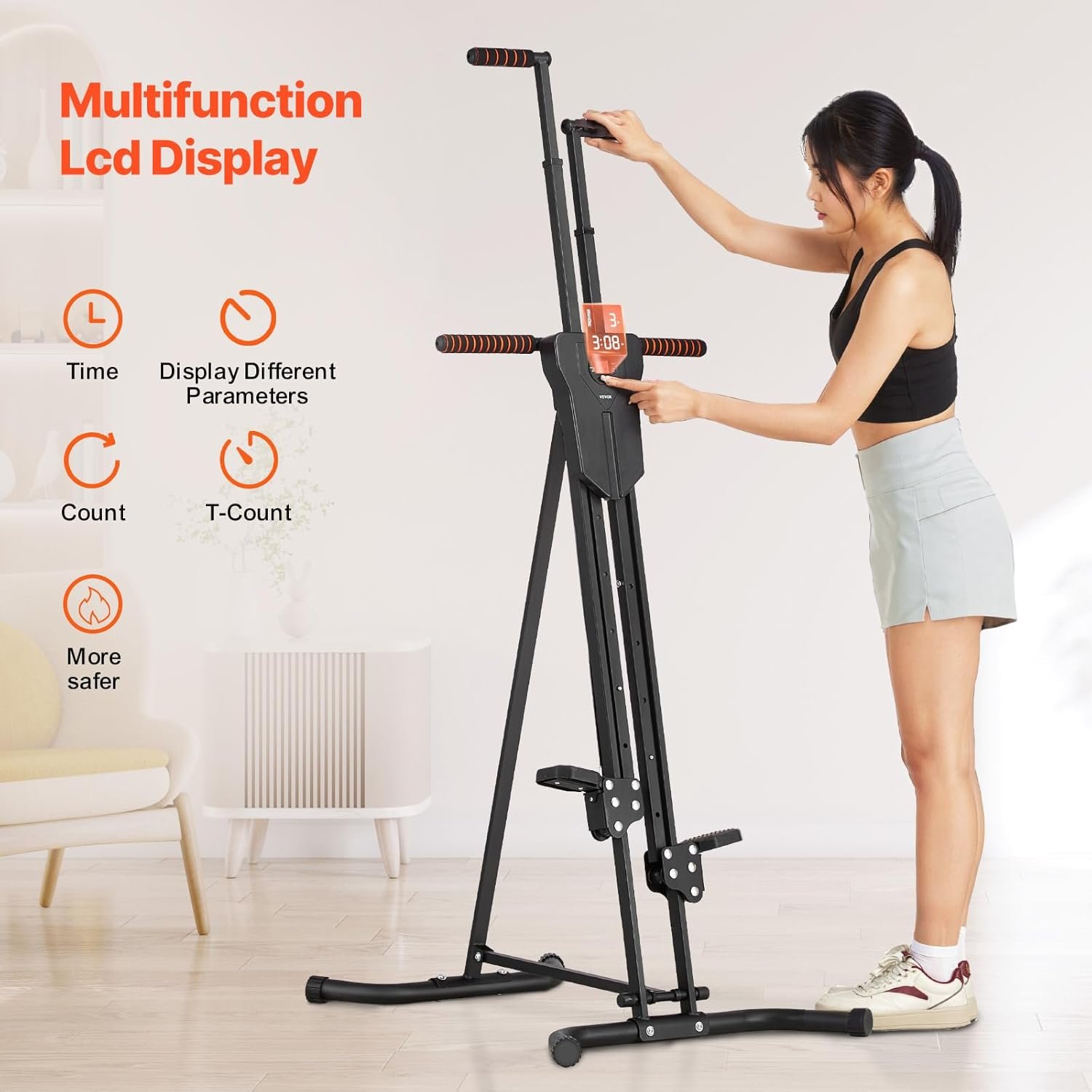 VEVOR Stair Stepper,Mini Stepper for Exercise at Home, Hydraulic Fitness Twist Stepper with - Image 7