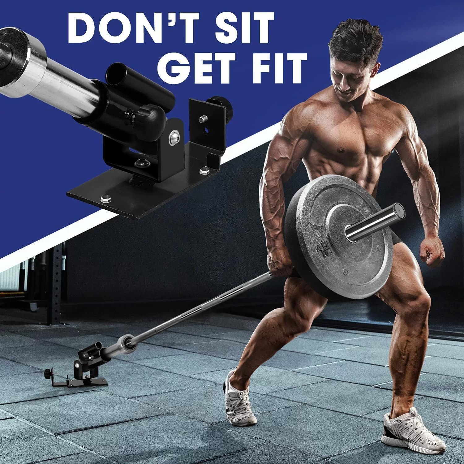 Yes4All Deluxe T-Bar Row Platform – Full 360° Swivel & Easy to Install – Fits 1” Standard and 2” - Image 6