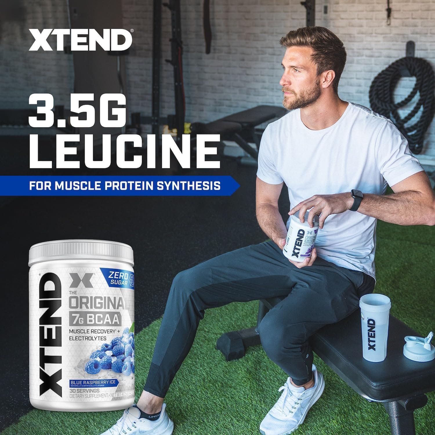 Xtend XTEND Original BCAA Powder 7g BCAA and 2.5g L-Glutamine, Sugar Free Post Workout Muscle - Image 4