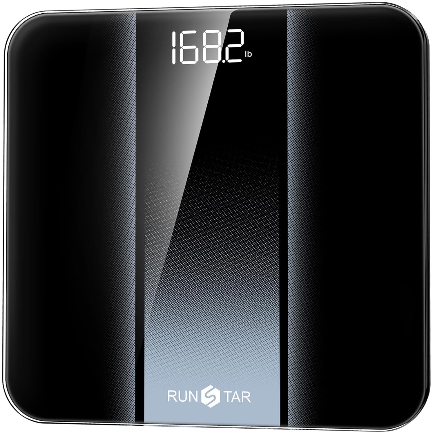 RunStar Digital Bathroom Scale for Body Weight with High Precision, Clear LED Backlight Display, - Image 2