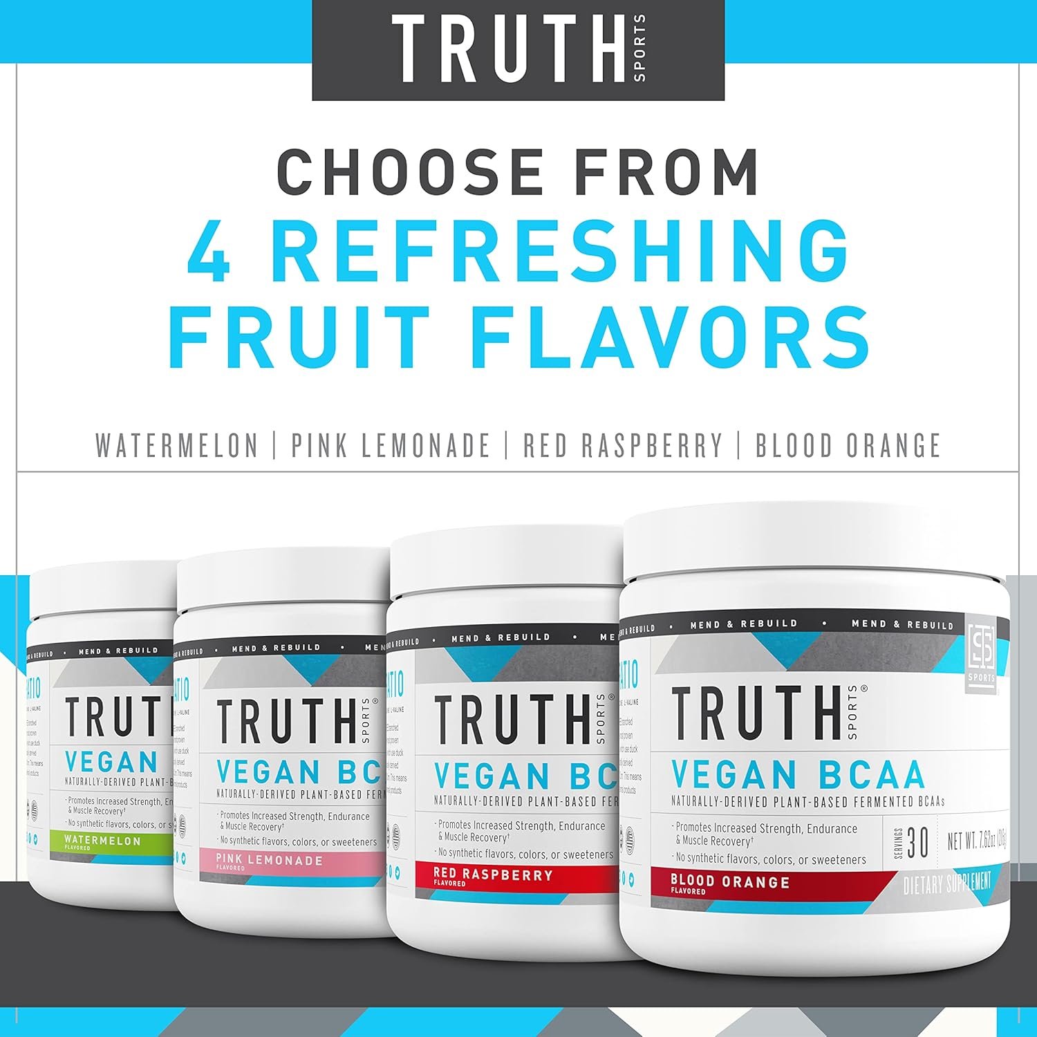 Truth Nutrition Vegan BCAA Powder- 2:1:1 Ratio Natural BCAAs Amino Acids Powder for Energy, Muscle - Image 9